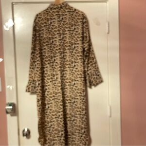 H&M shirt dress in animal print. In excellent condition.